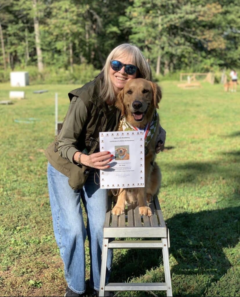 Certificate of Lifetime Achievement for Mr. Groot, a Metro K9 Academy training client